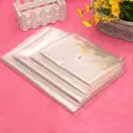 20/50pcs large clear cellophane bag with bow for basket and gift wrap christmas decoration preview-5