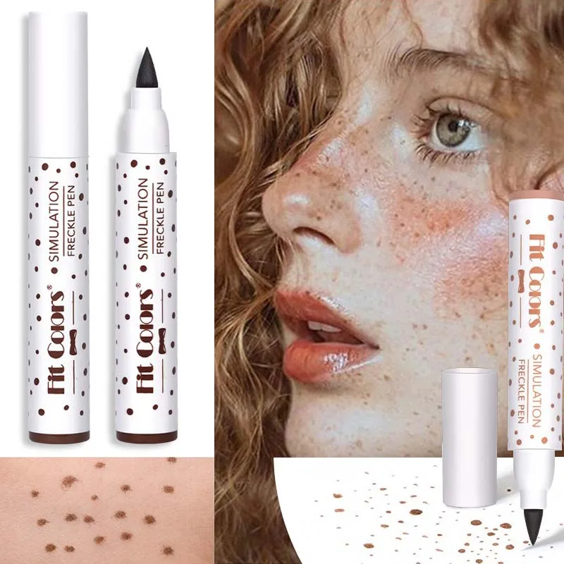 Freckles Pen Waterproof Natural Simulation Fake Spot Makeup Tool Lasting Waterproof Face Dot Spot Pen Eyeliner Durable Cosmetics-animated-img