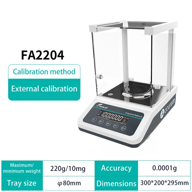 0.0001g 100g 120g 200g 220g 300g 0.1mg Analysis Scale Milligram Weight  Magnetic Laboratory Precision