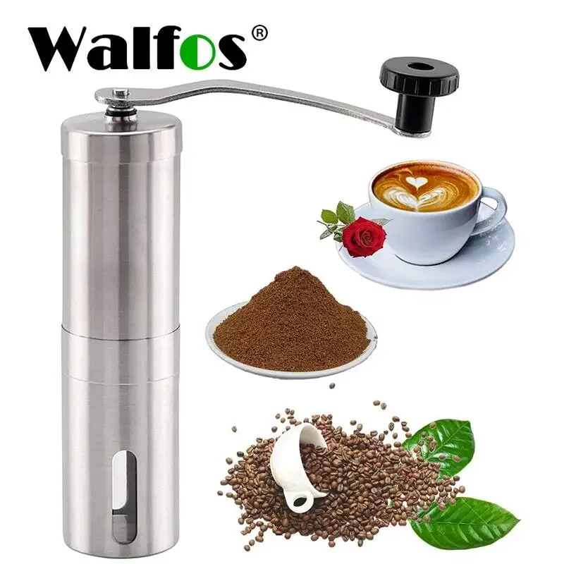 Manual Coffee Bean Grinder Mini Stainless Steel Hand Handmade Mill