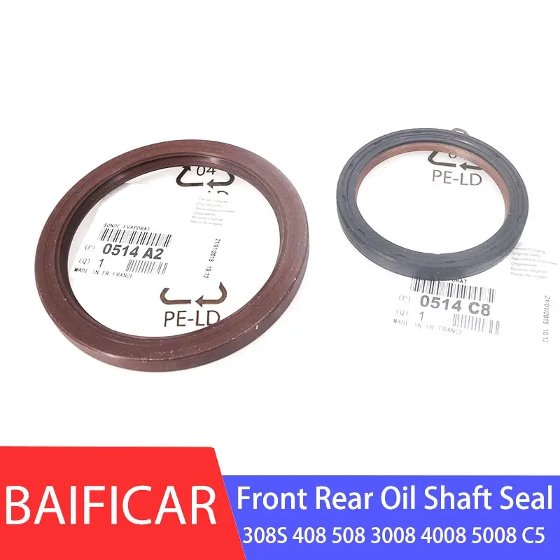 Baificar Brand New Genuine Crankshaft Front Rear Oil Shaft Seal For Peugeot 308S 408 508 3008 4008 5008 1.6T Citroen Berlingo C5-animated-img