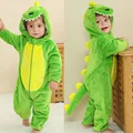 Baby Kigurumi Dinosaur Unicorn Animal Cosplay Costume Winter Warm Jumpsuit for Toddler Boys 1 to 2 3 4 Years Baby Girl Outfits preview-2