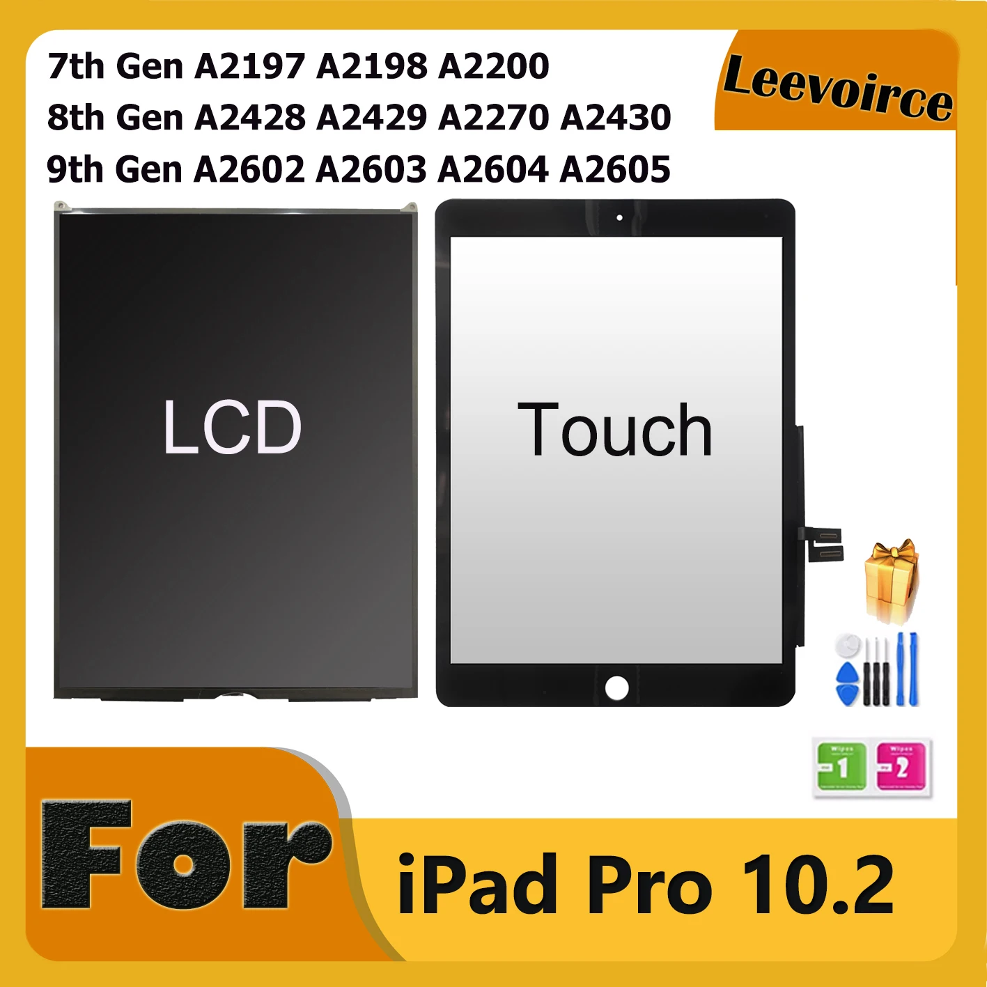 iPad 7th Gen 2019 10.2 LCD Touch Screen Replacement A2197 A2200 A2198 
