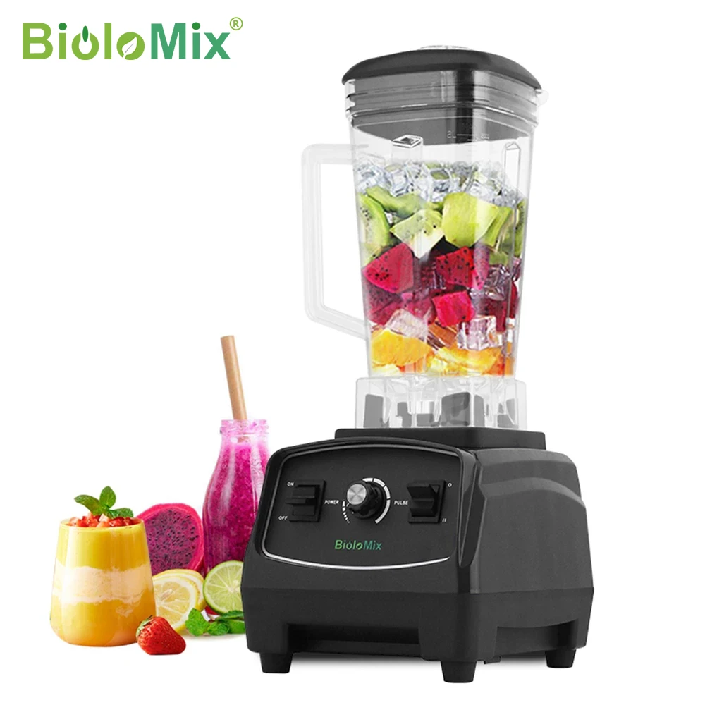 BPA Free 3HP 2200W Heavy Duty Commercial Grade Blender Mixer Juicer High Power Food Processor Ice Smoothie Bar Fruit Blender-animated-img