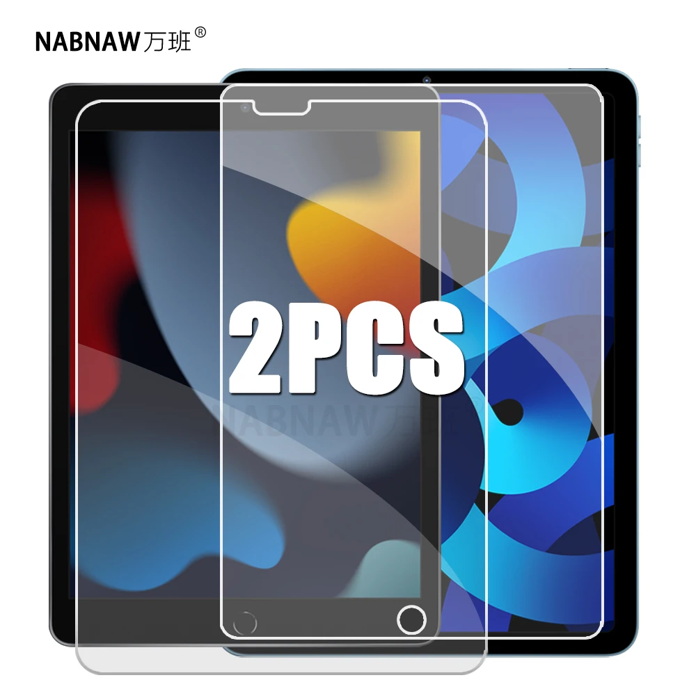 2PCS Tempered Glass Screen Protector for iPad 9 8 7 6 10 Air 5 4 3 2 Mini iPad 10.2 9.7 10. 5 10.9 11 New iPad Pro 2022 2021 20