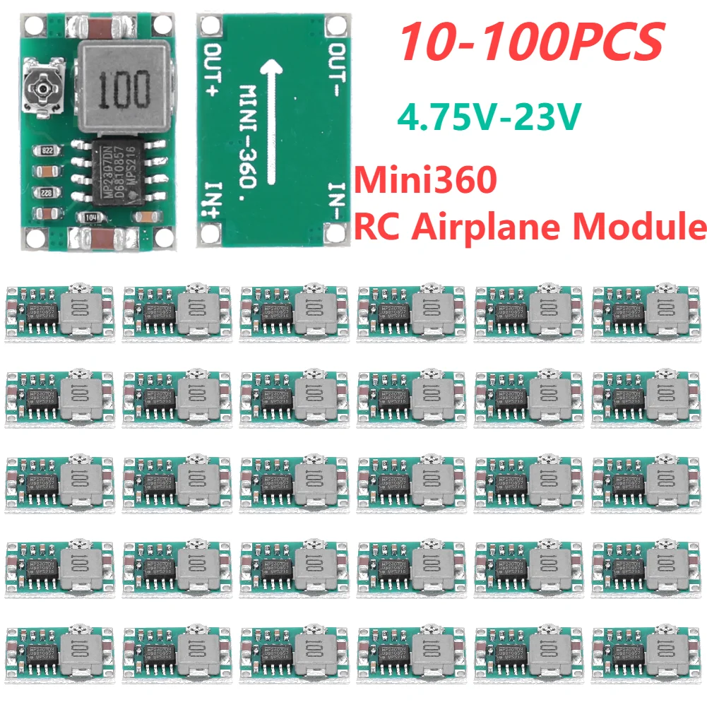 10-100PCS Mini360 RC Airplane Module 4.75V-23V Step-down Power Supply Converter Module DC DC Step-Down Buck Converter Module-animated-img