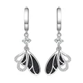 925 Sterling Silver Earrings Designed Bow Zircon Long Earrings Engagement Jewelry Gift For Women Charm preview-5