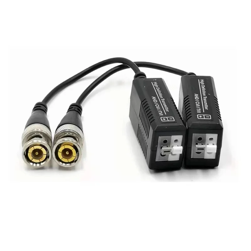 1Pair Twisted Transmitter HD AHD CVI TVI Video Balun UTP 1080p 5MP 8MP 4K BNC to RJ45 Converter for CCTV Camera preview-5