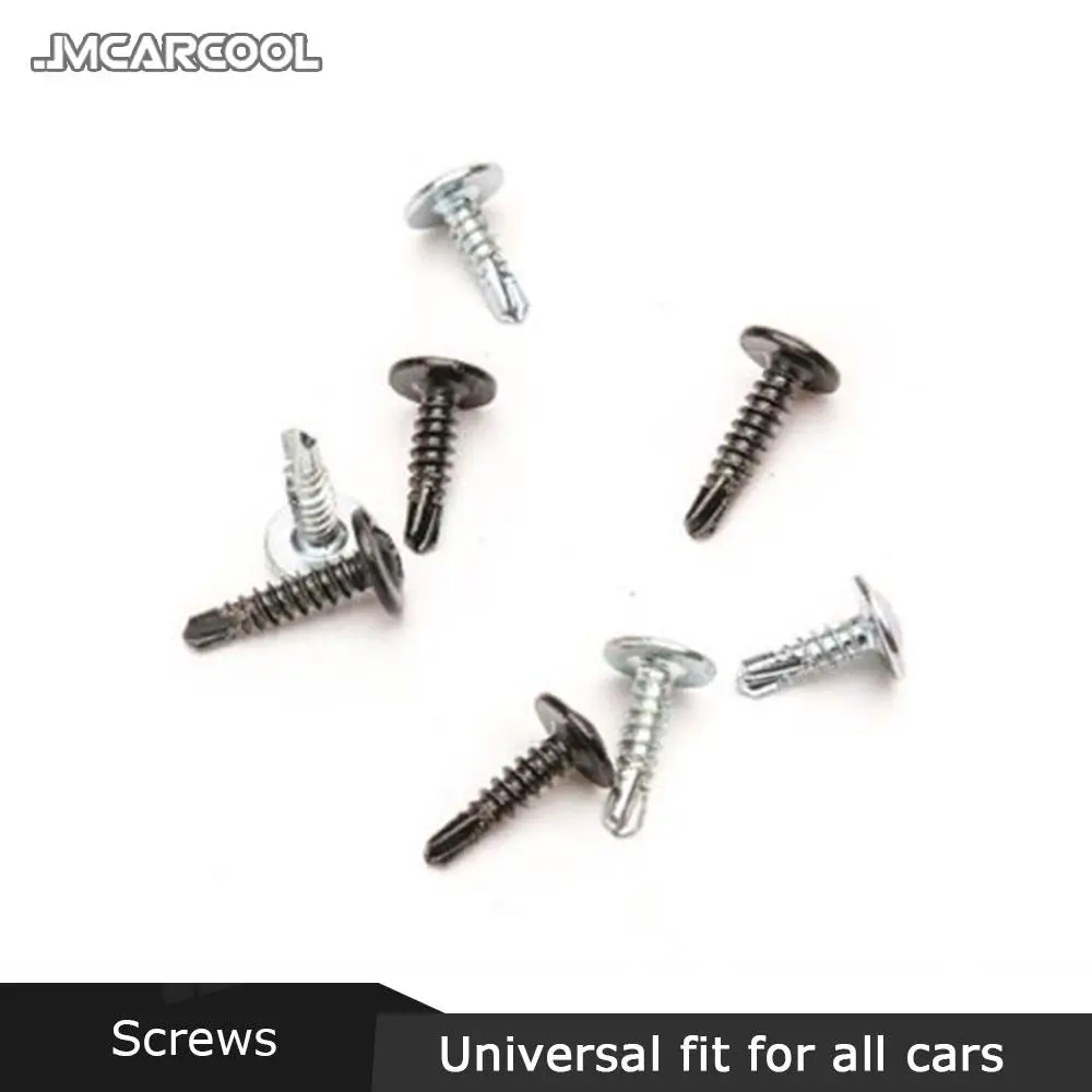 10 PCS M4 M5 Mushroom Black/Silver Carbon Steel Phillips Head Self-tapping Screw For All Car Bumper lip Spoiler Installation-animated-img