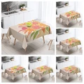 Home tablecloths dining decoration and rectangular table accessories waterproof cloth Anti-stain nordic boho morandi abstract preview-1