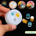 Mini Mold 1:12 Dollhouse Miniature Beverage Can Honey Pot Drink Bottle DIY Silicone Mold Doll House Home Decor(Only Mold)