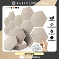 Hexagon 12 Pcs Sound Absorbing Panels Acoustic Wall Absorcion For Home Recording Studio Acoustic Insulator Door Sealing Strip