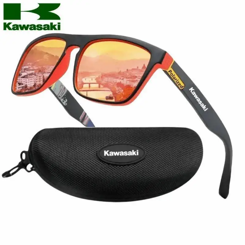 New Kawasaki UV400 Polarized Sunglasses for Men and Women Outdoor Driving Square Frame Goggles Cycling Glasses Fishing Glasses-animated-img