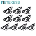 Retekess 10pcs 3.5mm  F4510A / F4510B Listen Only Earpiece Headset Earphone for Wireless Radio Tour guide System T131 / T131S