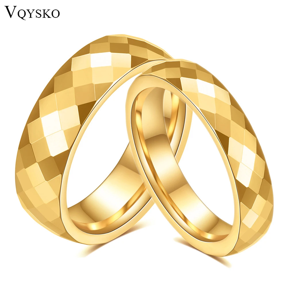 VQYSKO Vintage Patterned Band Ring Geometric Faceted Stackable Rings For Women Love Valentine's Day Wedding Gift Ldeas-animated-img