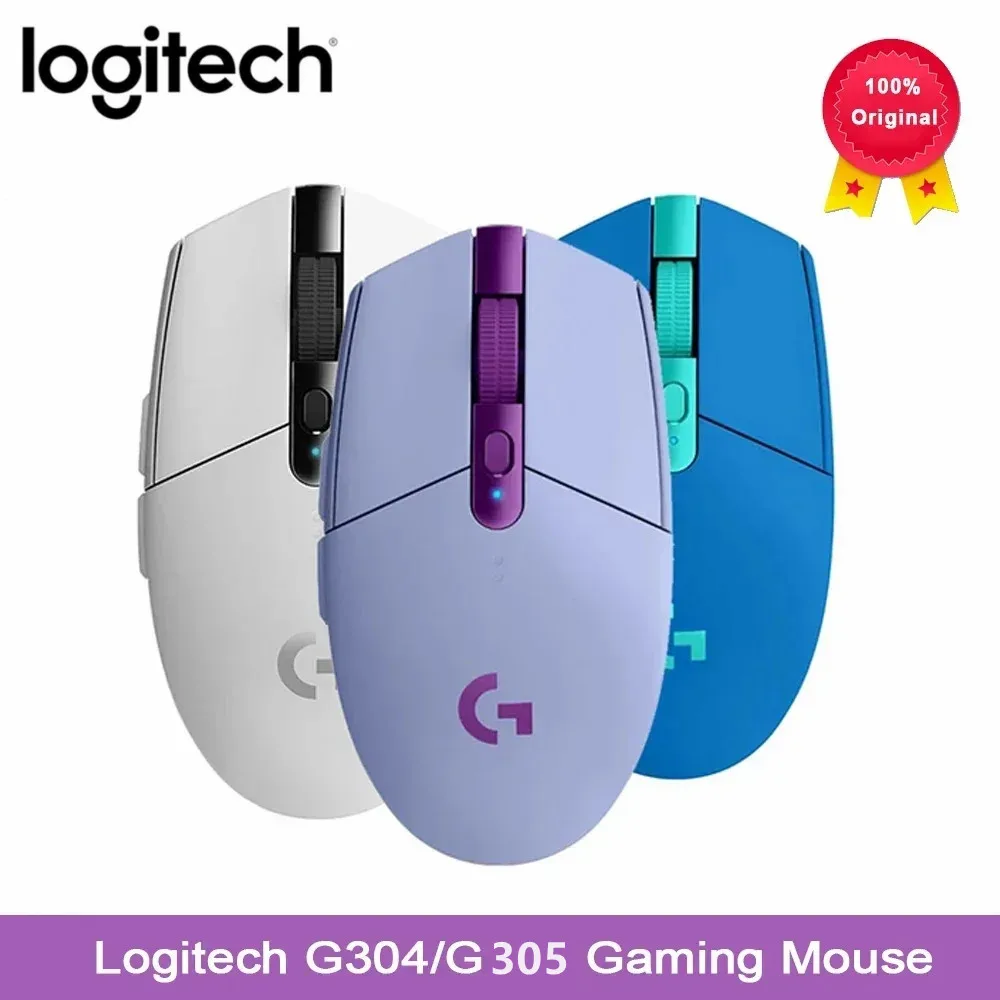 Logitech G304 G305  Wireless Mouse Gaming Esports Peripheral Programmable Office Desktop Laptop Mouse LOL-animated-img