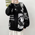 Fashion Hoodie Men's Sweatshirt Top Spring and Autumn Loose Casual Korean Version Trend Couple Fashion Printing Sweater Men preview-2