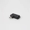 Not Easy To Damage Usb Connector Black Usb Adapter Micro To Usb 90 Degree Left And Right Angle Plug Computer Hardware Cable preview-4