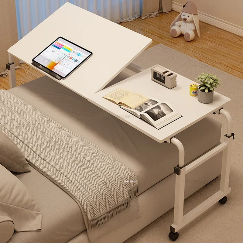 Lazy Cross-bed Computer Desks Movable Lifting Bedside Bed Tables Adjustable Suspended Computer Table Bedroom Home Study Desk A-animated-img