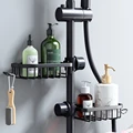 Kitchen Aluminum Sink Storage Rack Sponge Drain Holder Drainer Faucet Shelf Basket Towel Organizer Bathroom Accessories