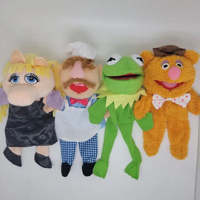 The Muppets Puppet Miss Piggy Muppet Hand Puppet Black Dress Toys Dress Pig  - AliExpress