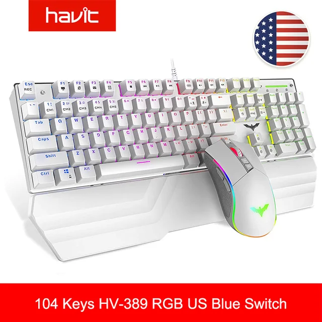 havit backlit wired gaming keyboard