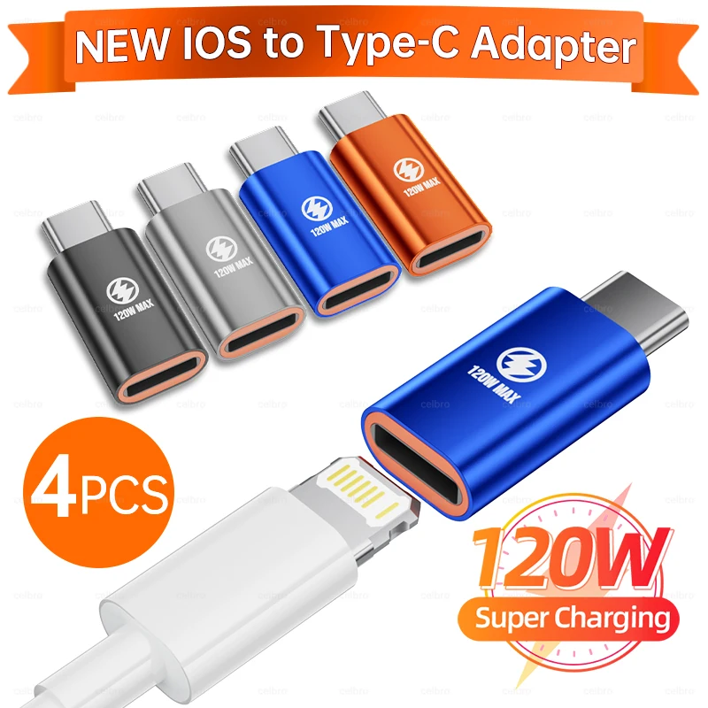 For lightning Female to Type C USB Male Adapter PD 30W 27W iOS Fast Charging Cable For iPhone 15 14 Pro Max iPad mini Air USB-C-animated-img