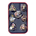 7Pcs DND Polyhedral Skull Dice Set for RPG COC Dungeons and Dragons Boardgame Tabletop Games As Gift Entertainment Accessories