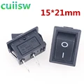 5 pcs/lot KCD1 15*21mm 2 Pin 250V 3A 6A Boat Switch 8.5*13.5mm  Snap-in SPST ON OFF Rocker Position Switch preview-2