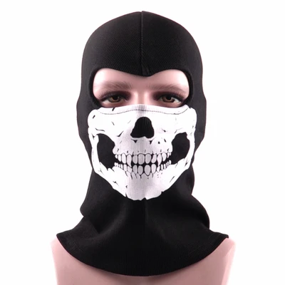 New Black Ghost Simon Riley Skull Balaclava Ski Hood Cycling Skateboard  Warmer Full Face Ghost Mask