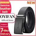 OYIFAN Fashion Men's Belt Genuine Luxury Brand Belt Metal Buckle Belt High-Quality Leather Soft Belt With Cargo Pants Jeans