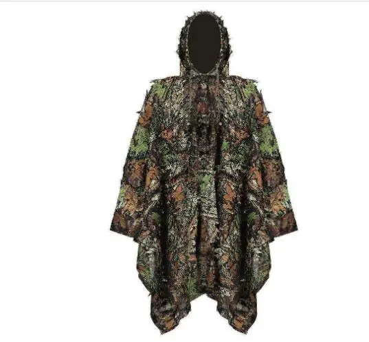 Men Women Kids Outdoor Ghillie Suit Camouflage Clothes Jungle Suit CS Training Leav-animated-img