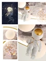 Modern Astronaut Led Ceiling Lights Kids Room Boys Girls Bedroom Study Baby  Cartoon Chandelier Planet Moon