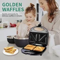 Toasters Toasting Machine Heat-Resistant Handle Triangle Bread Machine Non-Stick 750W Double-sided Heating for Household Kitchen preview-3