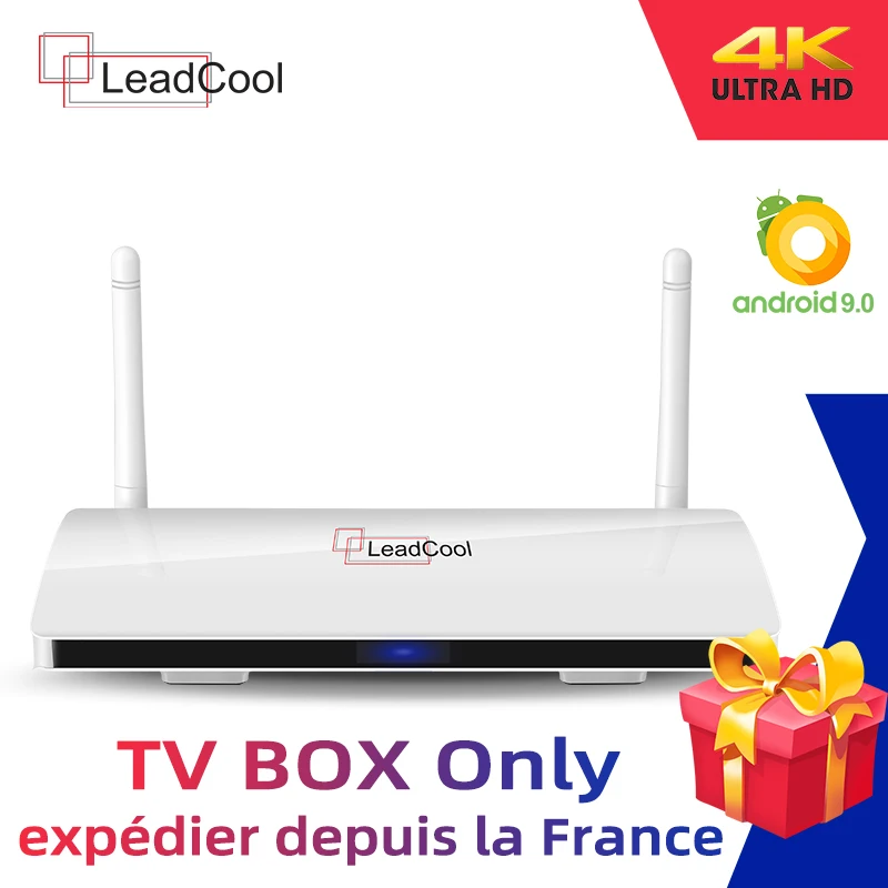 Leadcool 4K HD TV Box Android 9.0 Amlogic S905W Quad Core 1080P Media Player Support 2.4Ghz Wifi Leadcool Smart TV Set Top Box