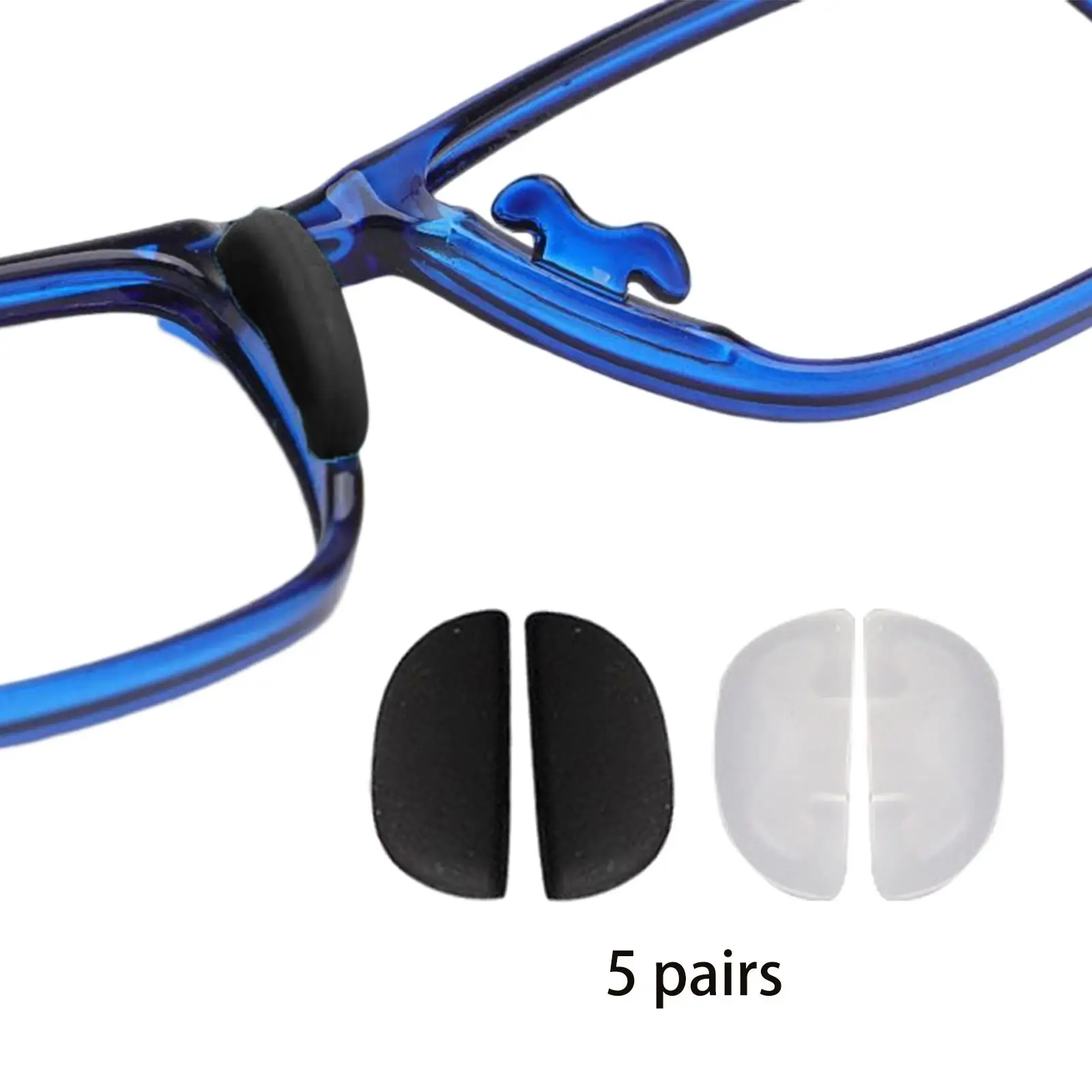 push-in eyeglasses nose pads snap in
