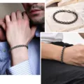 Modyle Punk Dragon Scales Rolo Chain Bracelets For Men Teens Boys, Silver Color Stainless Steel Links Wristband Jewelry Gift preview-4