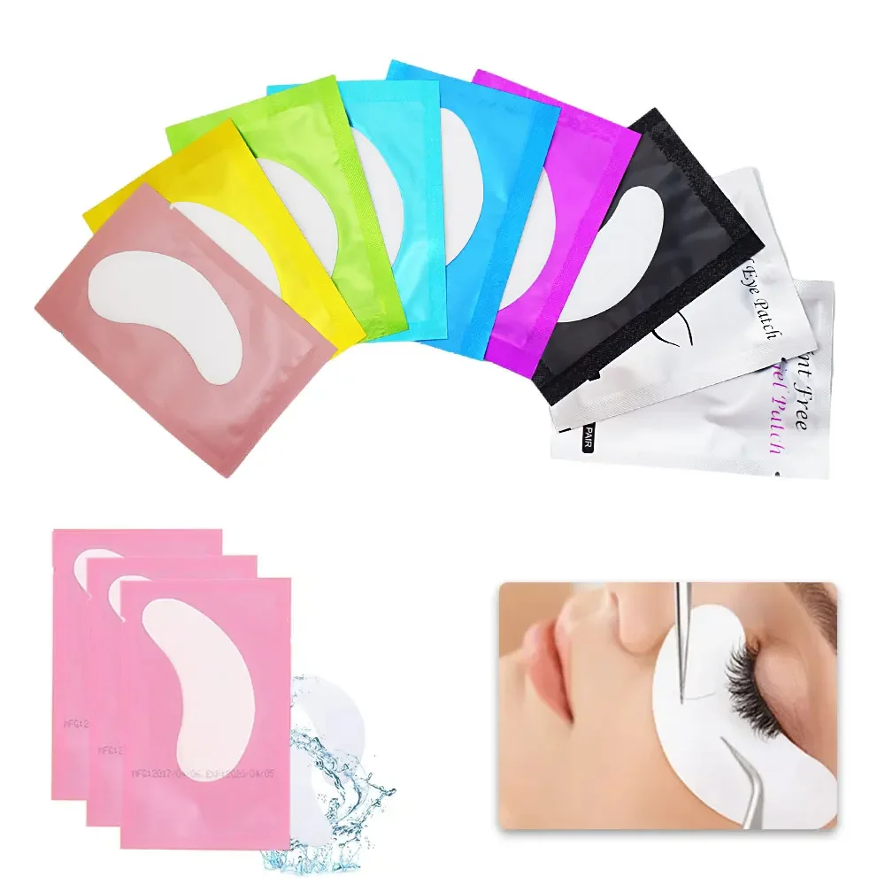 50Pairs Hydrogel Gel Eye Patches Grafting Eyelashes Under Eye Patches For Eyelash Extension Paper Application Makeup Supplies-animated-img