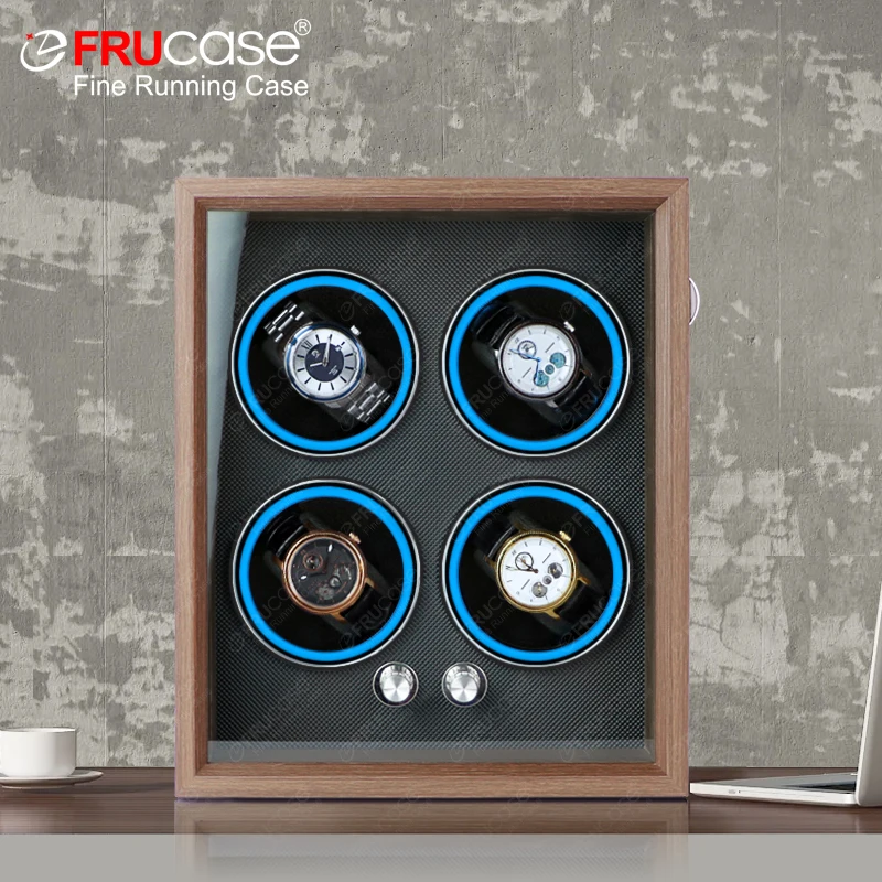 FRUCASE Watch Winder for Automatic Watches Watches Box Jewelry Watch Display Collector Storage With LED-animated-img
