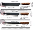 6 יחידות / סט סכיני מטבח נירוסטה סכין שף בשר פרוס חכם פילינג עצמות סכין קצבים חותך בישול מקצועי