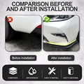 1 Pair Car Bumper Spoiler Front Rear Lip Anti-collision Universal Car Side Skirt For BMW Mercedes-Benz Toyota Audi Volkswagen preview-2