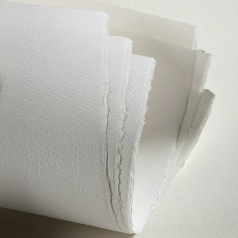 100 Sheets Cotton Watercolor Paper Bulk Cold Press Paper Drawing
