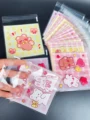 100pcs Cute Little Bear And Bunny Printed Self-sealing Bag Transparent Cute Little Cartoon Opp Bag Festival Gift Small Bags preview-1