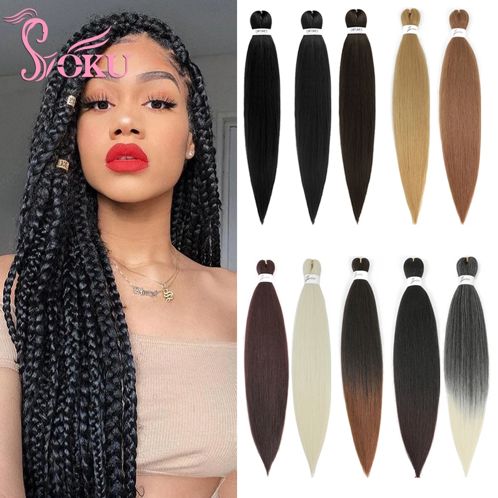 Купить Алиэкспресс Braiding Hair Pre Stretched Synthetic Braid