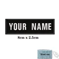 1PC Custom Name Embroidery Patch Stripes Badge Iron On Or Hook Loop 10X2.5CM,8X5CM,10X4CM, 8X2.5CM,12X2.5CM,15X5CM,20X7CM,black preview-4