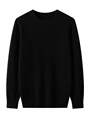 Spring Autumn 100% Pure Merino Wool Pullover Sweater Men O-neck Long-sleeve Cashmere Knitwear Business Clothing Grace Tops preview-2