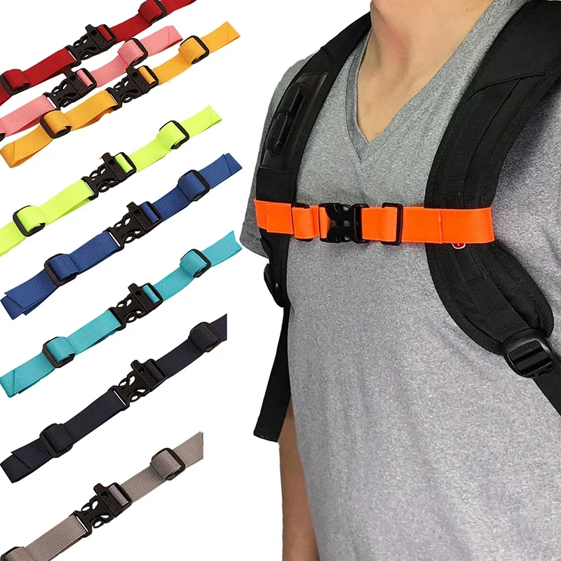 Backpack Chest Bag Strap Harness Adjustable Shoulder Strap For Bag Outdoor Camping Tactical Bags Straps Accessories For Backpack-animated-img