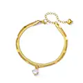 Zircon Circle Bead Anklets For Women Gold Color Stainless Steel Anklet Double Snake Chain Summer Beach Accessories Jewelry Gift preview-5