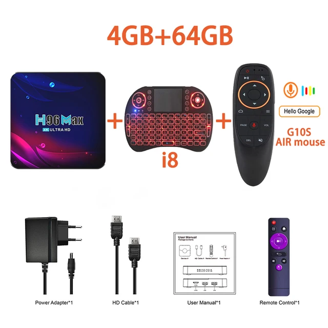 DQ03 Mini TV Stick Android 10 Quad Core ARM Cortex A53 2GB 16GB supporto 4K  H.265 2.4G e 5.8G Wifi Streaming Smart TV Box 1GB 8GB