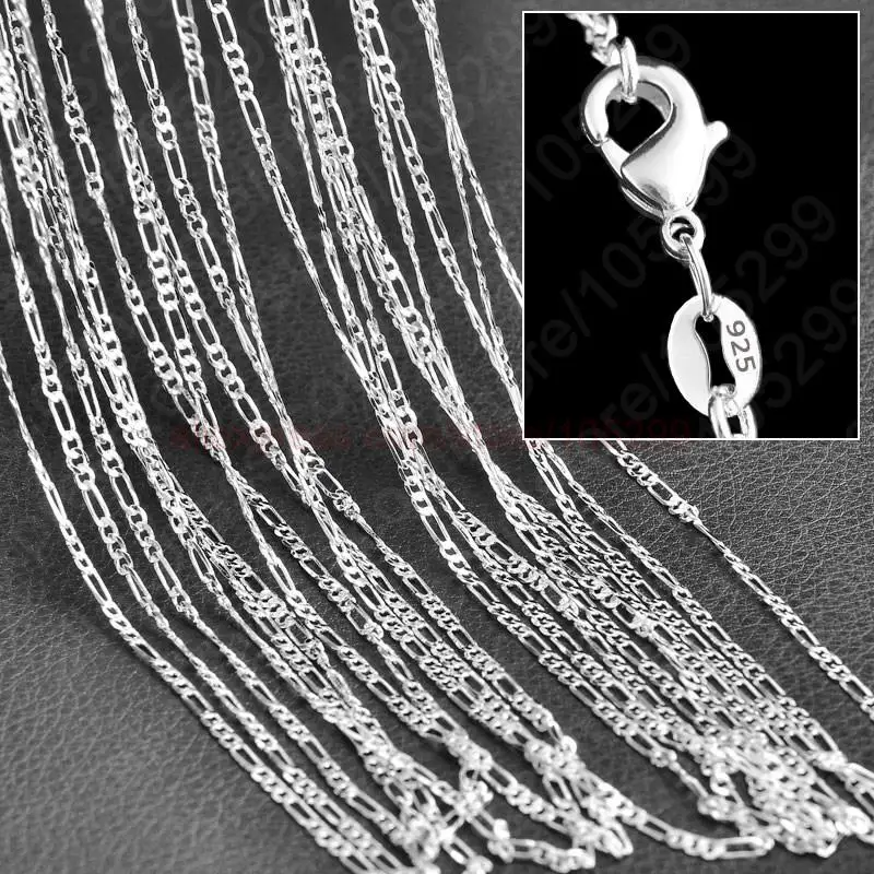 5Pcs/Lot Wholesale 925 Sterling SilverJewelry Necklace Chains 18 Styles Solid Snake Chain DIY Jewelry Making-animated-img